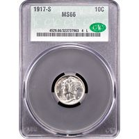 1917-S Mercury Dime (10c) Obverse Slab Image