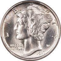 1917-S Mercury Dime (10c) Obverse Image