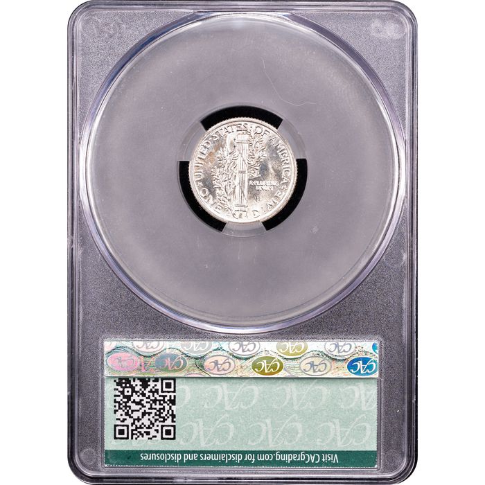 1917-S Mercury Dime (10c) Reverse Slab Image