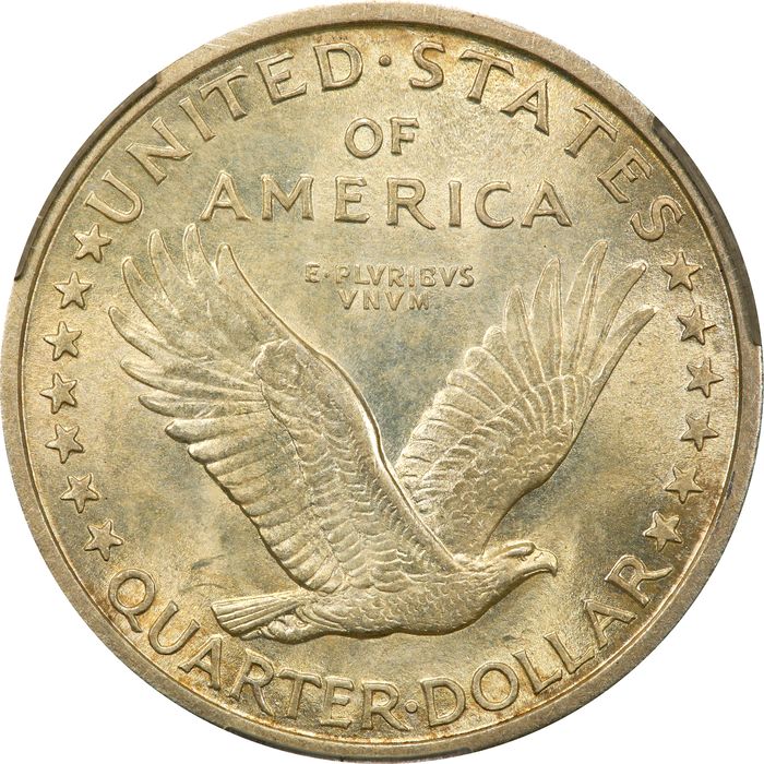 1917 Type 1 Standing Liberty Quarter (25c) Reverse Image