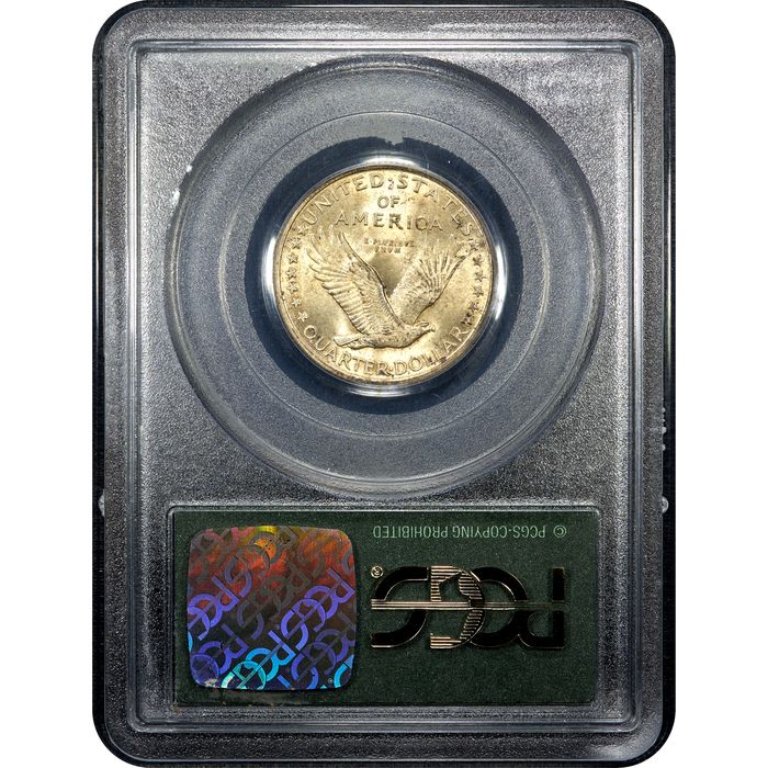 1917 Type 1 Standing Liberty Quarter (25c) OGH Reverse Image