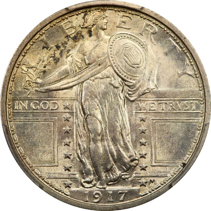 1917 Type 1 Standing Liberty Quarter (25c) Photo 3