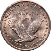1917 Type 1 Standing Liberty Quarter (25c) Reverse Image