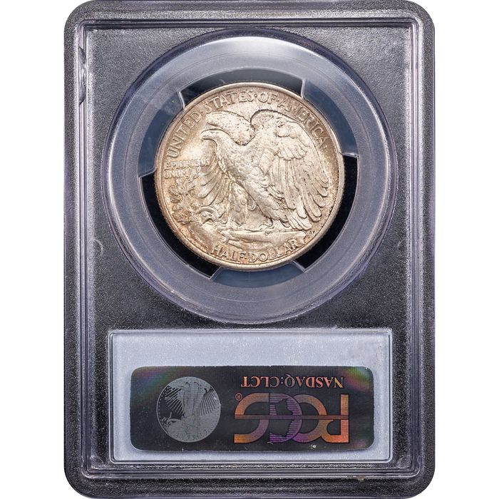 1917 Walking Liberty Half (50c) Reverse Slab Image