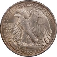 1917 Walking Liberty Half (50c) Reverse Image