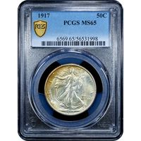 1917 Walking Liberty Half Dollar (50c) Obverse Slab Image