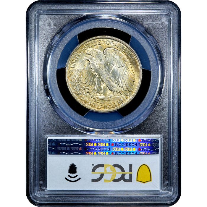 1917 Walking Liberty Half Dollar (50c) Reverse Slab Image