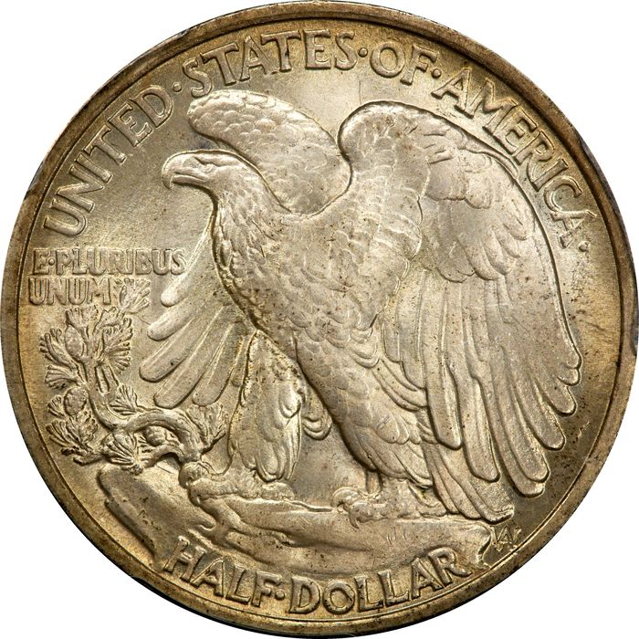 1917 Walking Liberty Half Dollar (50c) Reverse Image