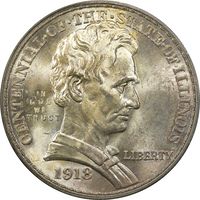 1918 Lincoln Commemorative Half Dollar (50c) OGH Photo 3