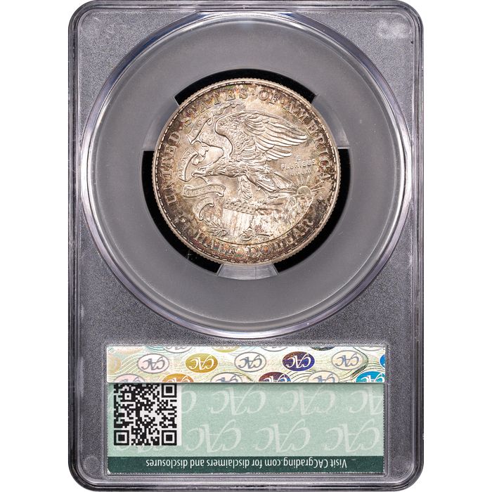 1918 Lincoln-Illinois Commemorative Half Dollar (50c) Reverse Slab Image