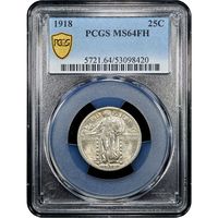 1918 Standing Liberty Quarter (25c) Obverse Image
