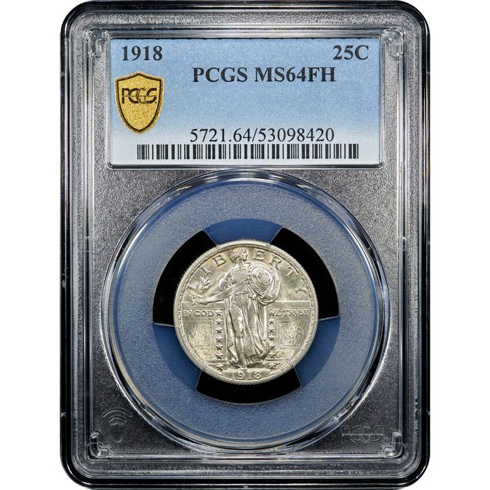 1918 Standing Liberty Quarter (25c) Obverse Image
