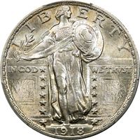 1918 Standing Liberty Quarter (25c) Photo 3