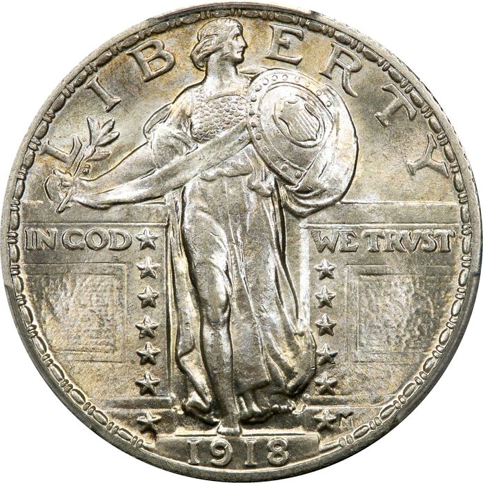 1918 Standing Liberty Quarter (25c) Photo 3