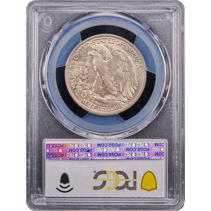 1918 Walking Liberty Half Dollar (50c) Reverse Slab Image