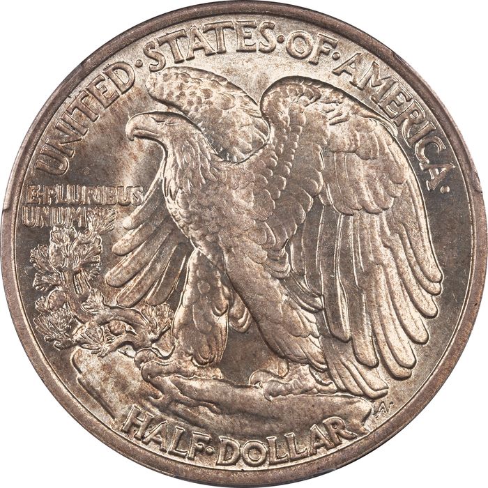 1918 Walking Liberty Half Dollar (50c) Reverse Image