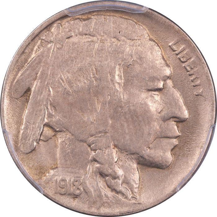 1918/7-D Buffalo Nickel (5c) Obverse Image
