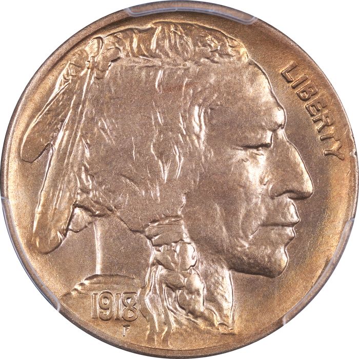 1918/7-D Buffalo Nickel (5c) Obverse Image