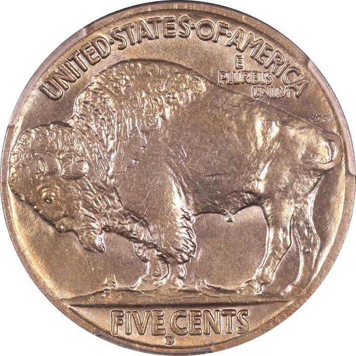 1918/7-D Buffalo Nickel (5c) Reverse Image