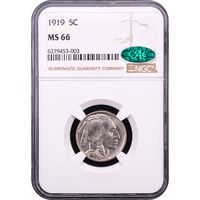 1919 Buffalo Nickel (5c) Obverse Slab Image