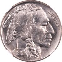 1919 Buffalo Nickel (5c) Obverse Image
