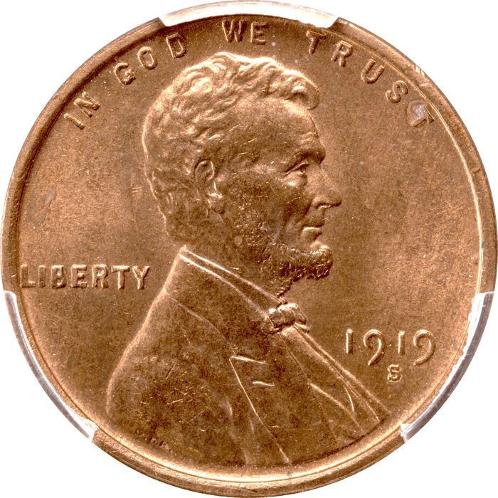 1919-S Lincoln Cent (1c) Obverse Image