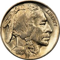 1920 Buffalo Nickel (5c) Photo 3