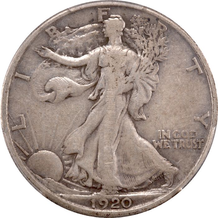 1920-D Walking Liberty Half Dollar (50c) Obverse Image