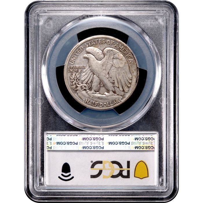 1920-D Walking Liberty Half Dollar (50c) Reverse Slab Image