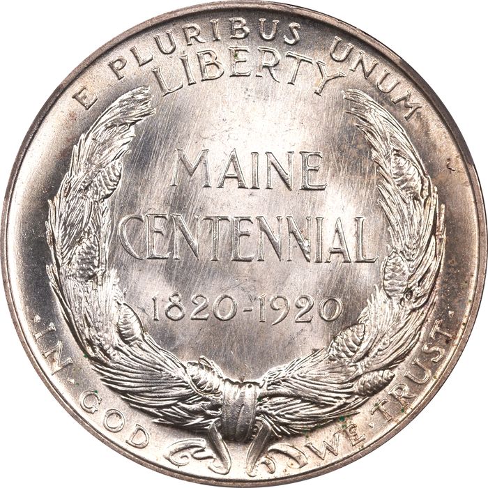 1920 Maine Commemorative Half Dollar (50c) Reverse Image
