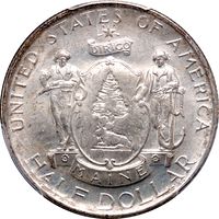 1920 Maine Commemorative Half Dollar (50c) Photo 3