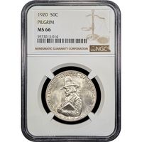 1920 Pilgrim Commemorative Half Dollar (50c) Obverse Image