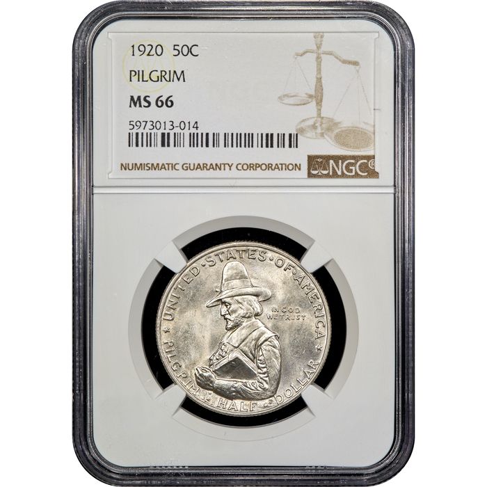 1920 Pilgrim Commemorative Half Dollar (50c) Obverse Image