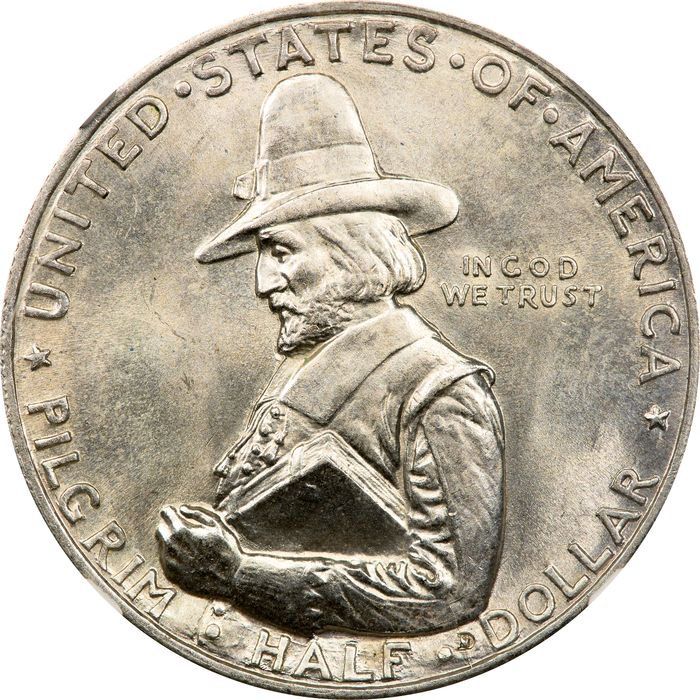 1920 Pilgrim Commemorative Half Dollar (50c) Photo 3