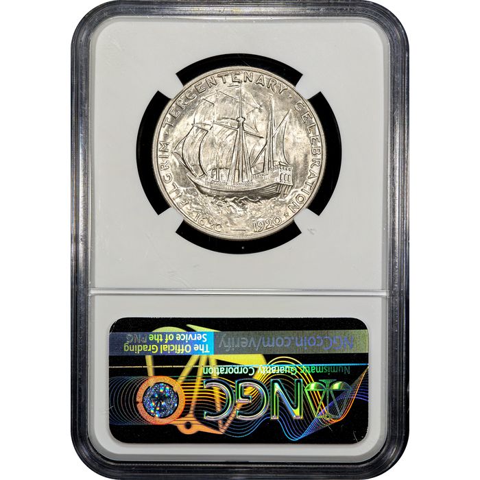 1920 Pilgrim Commemorative Half Dollar (50c) Reverse Image
