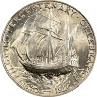 1920 Pilgrim Commemorative Half Dollar (50c) Photo 4