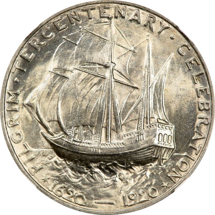 1920 Pilgrim Commemorative Half Dollar (50c) Photo 4