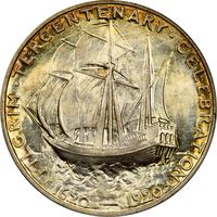 1920 Pilgrim Commemorative Half Dollar (50c) Photo 4