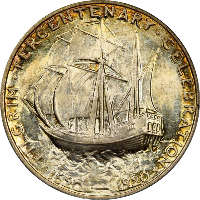 1920 Pilgrim Commemorative Half Dollar (50c) Photo 4