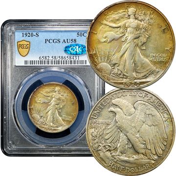1920-S Walking Liberty Half Dollar (50c) Composite Image