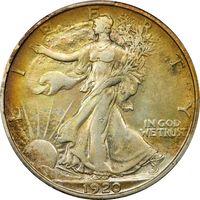 1920-S Walking Liberty Half Dollar (50c) Photo 3