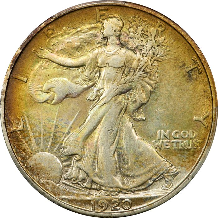 1920-S Walking Liberty Half Dollar (50c) Photo 3