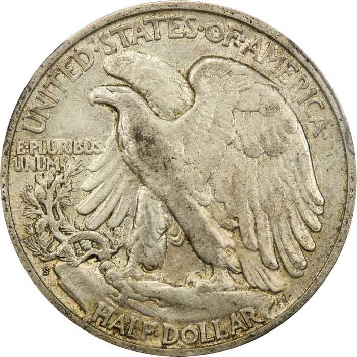 1920-S Walking Liberty Half Dollar (50c) Photo 4