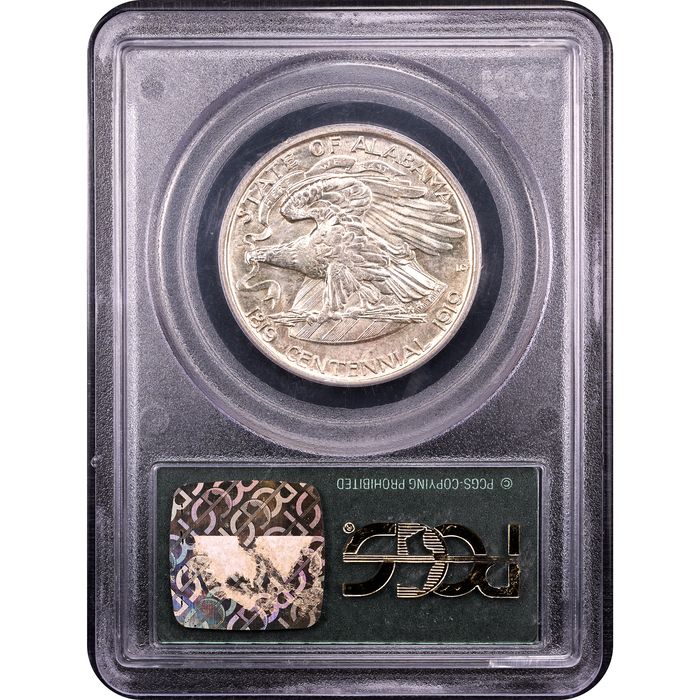 1921 Alabama 2x2 Commem Half Dollar (50c) Reverse Slab Image