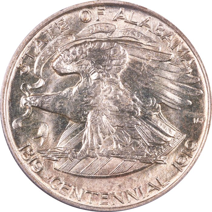 1921 Alabama 2x2 Commem Half Dollar (50c) Reverse Image