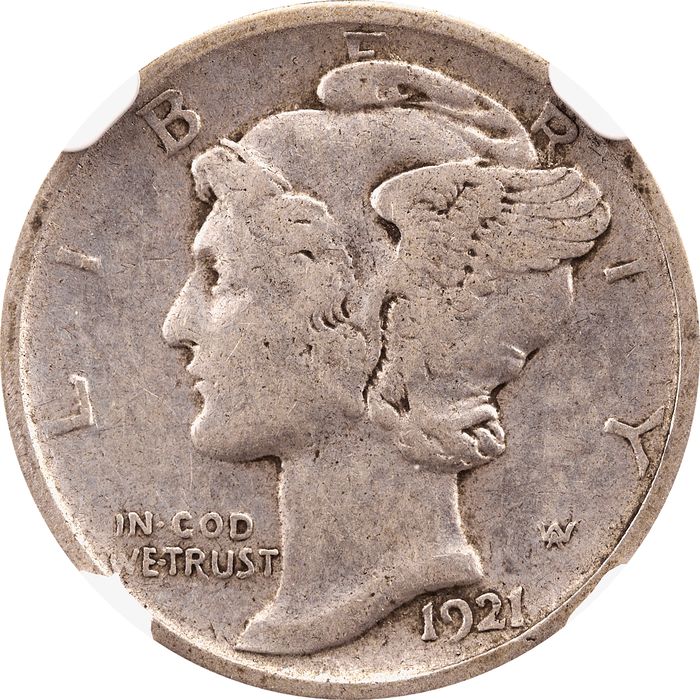 1921-D Mercury Dime (10c) Photo 3