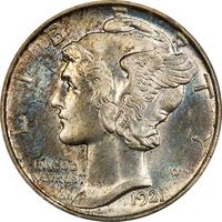 1921-D Mercury Dime (10c) Photo 3