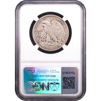 1921-D Walking Liberty Half (50c) Reverse Slab Image