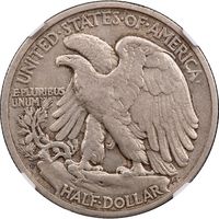 1921-D Walking Liberty Half (50c) Reverse Image