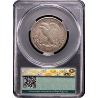 1921-D Walking Liberty Half Dollar (50c) Reverse Slab Image